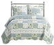 Brea Floral Print Oversized Antique Quilt Set, Full/Queen