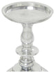 Traditional Silver Aluminum Metal Candle Holder Set 562822