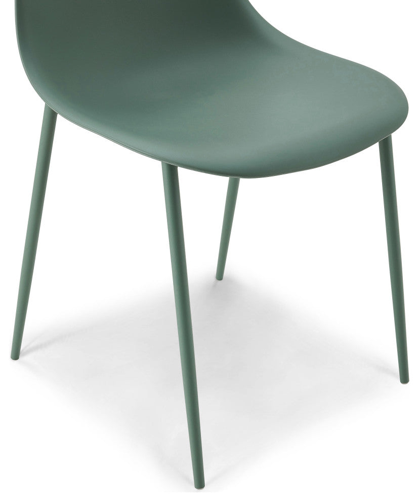 Poly and Bark Isla Chair, Pistachio Green, Set of 2
