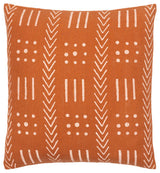 Surya Malian Pillow Shell With Polyester Insert 18"H X 18"W (Brick Red)
