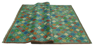 Balochi Adeben Light Green/Ivory Rug, 4'10x7'11