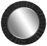 Uttermost Caribou Dark Espresso Round Mirror