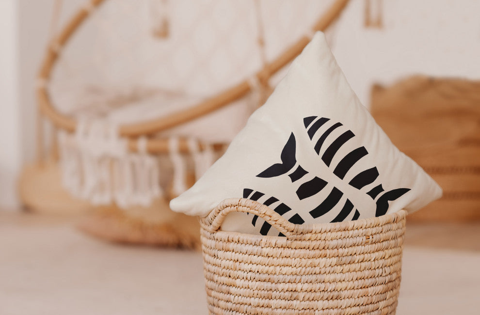 18x18" Anchor and Rope Nautical Decorative Indoor Pillow, Sage