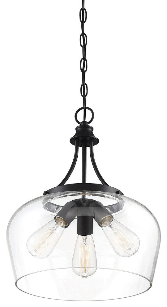 Savoy House Octave Three Light Pendant 7-4034-3-BK