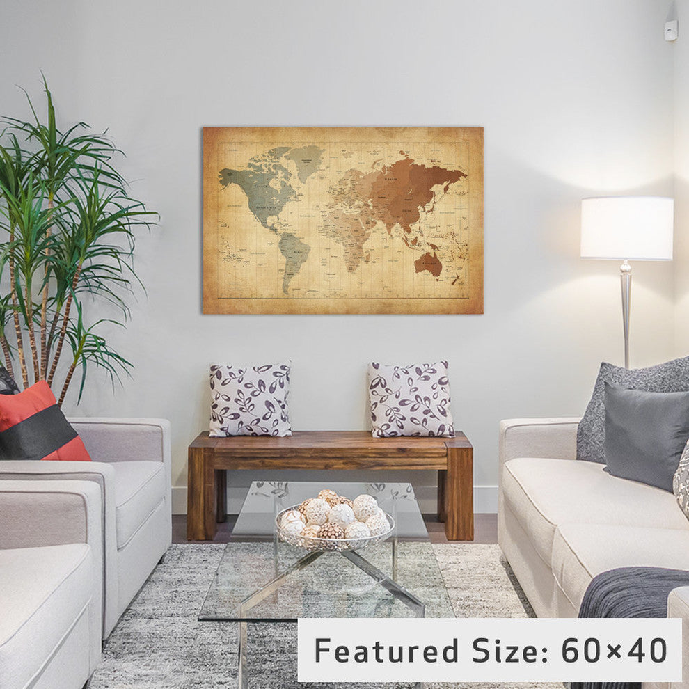 Map of The World III by Michael Tompsett