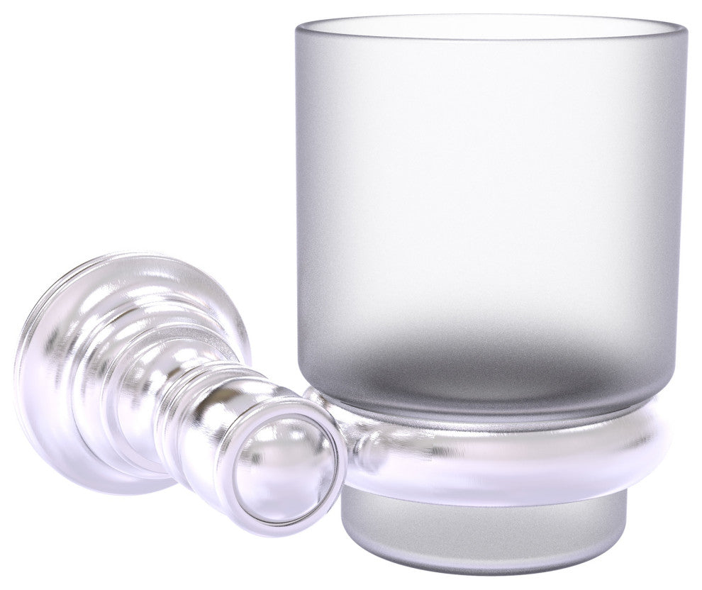 Carolina Wall Mounted Tumbler Holder, Satin Chrome