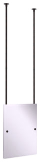 Frameless Rectangle Ceiling Hung Mirror, Venetian Bronze