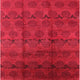 Ahgly Company Indoor Square Mid-Century Modern Area Rugs, 6' Square