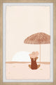 "Under a Nipa Hut" Framed Painting Print, 12x18