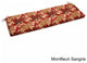 57"x19" Outdoor Spun Polyester Loveseat Cushion, Montfleuri Sangria