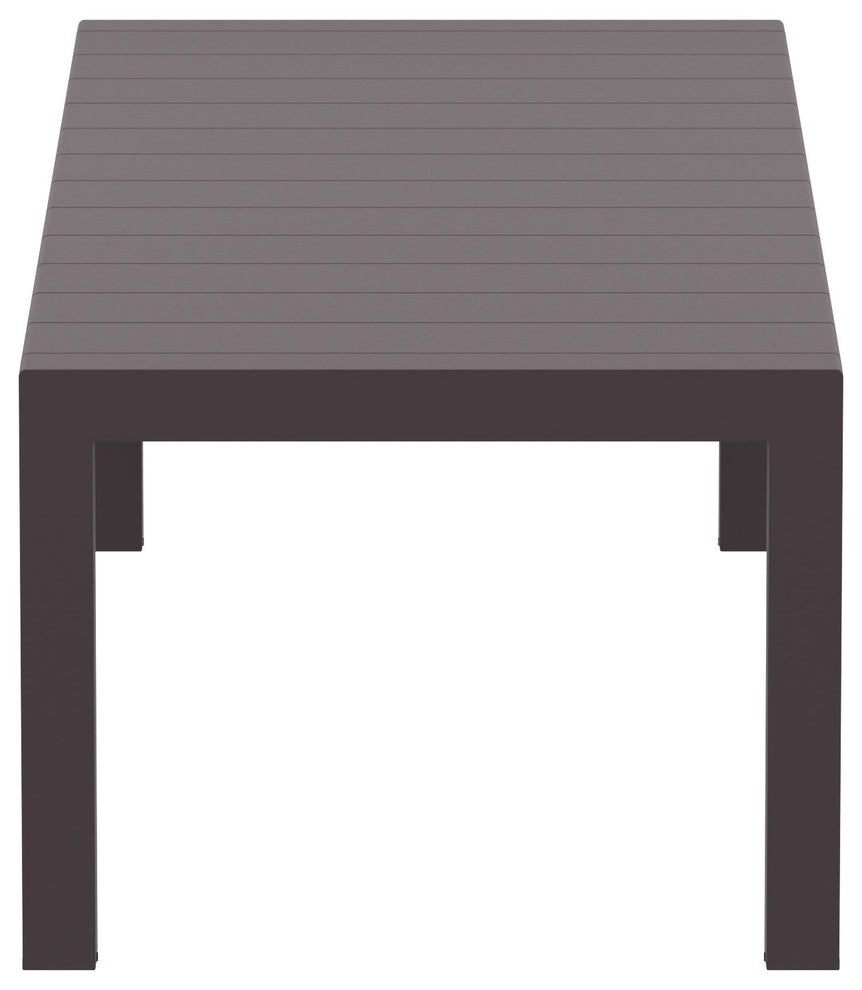 Compamia Vegas XL 102"-118" Extendable Dining Table, Wicker Brown