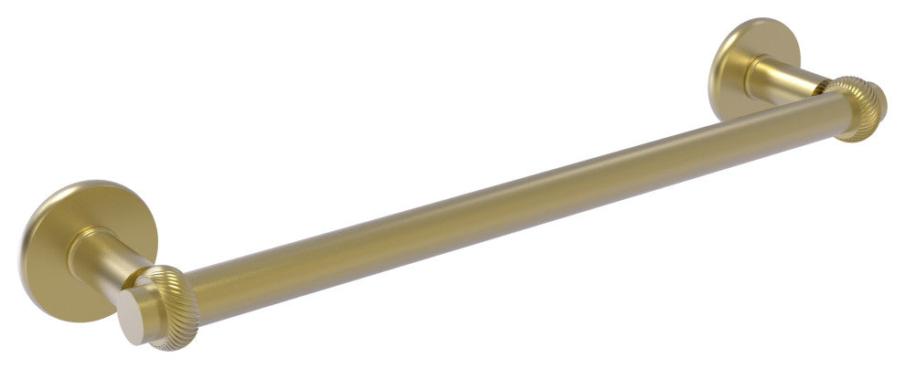 Allied Brass Continental 30" Towel Bar With Twist Detail, Satin Brass
