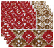 18"x14" Free Spirit, Geometric Print Placemat, Coral, Set of 4