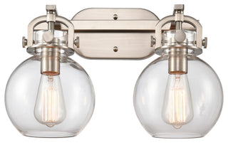 Innovations Lighting 410-2W-SN-7CL-LED Sphere 2 Light 17" Bath Vanity Light