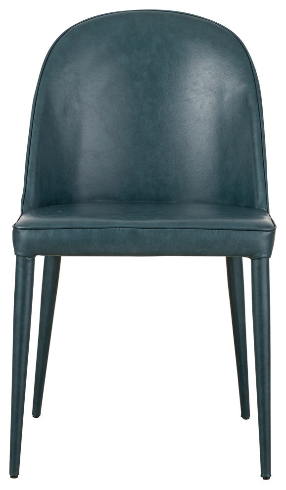 Burton Dining Chair Dark Teal Vegan Leather Set of 2