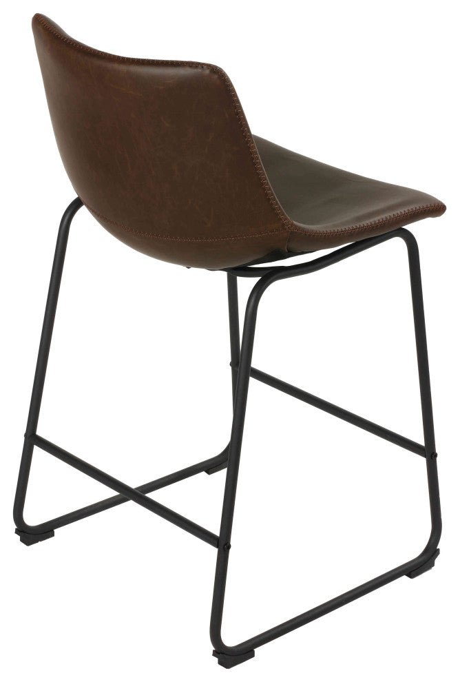 Cortesi Home Safi Counterstools, Brown