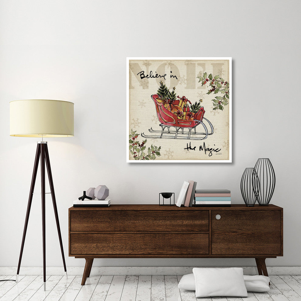 "Winter Wishes V" Digital Paper Print by Anne Tavoletti, 42"x42"