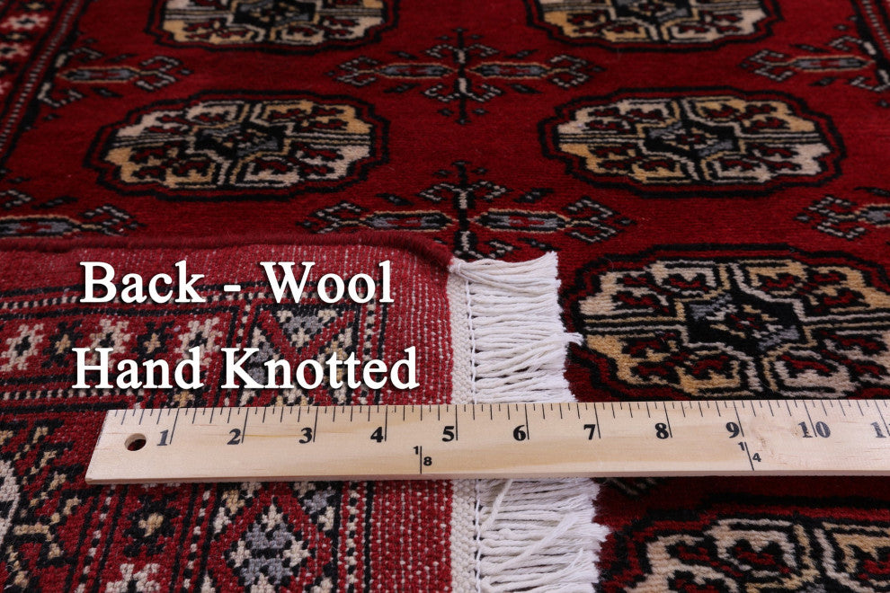 3' 1" X 5' 4" Silky Bokhara Handmade Wool Rug - Q13807