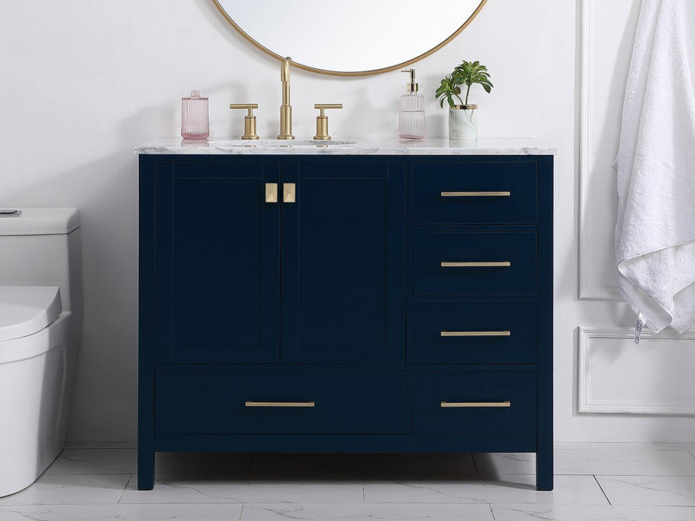 Elegant VF18942BL 42"Single Bathroom Vanity, Blue