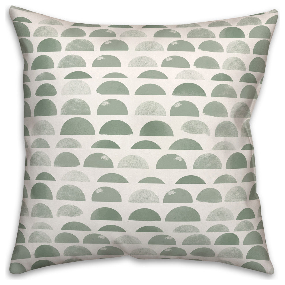 Half Circles 3 16x16 Indoor / Outdoor Pillow