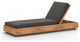 Kinta Outdoor Chaise Lounge-Charcoal