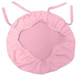 LA Linen Chiavari Chair Cushion Cover, Set of 4, Light Pink