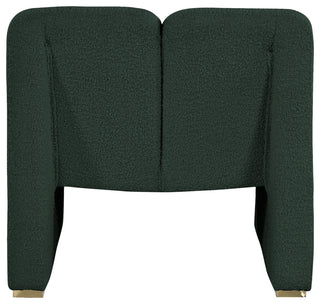 Alta Boucle Fabric Upholstered Accent Chair, Green