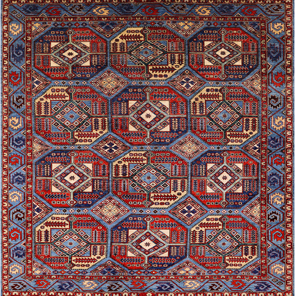 Ahgly Company Indoor Square Mid-Century Modern Area Rugs, 6' Square