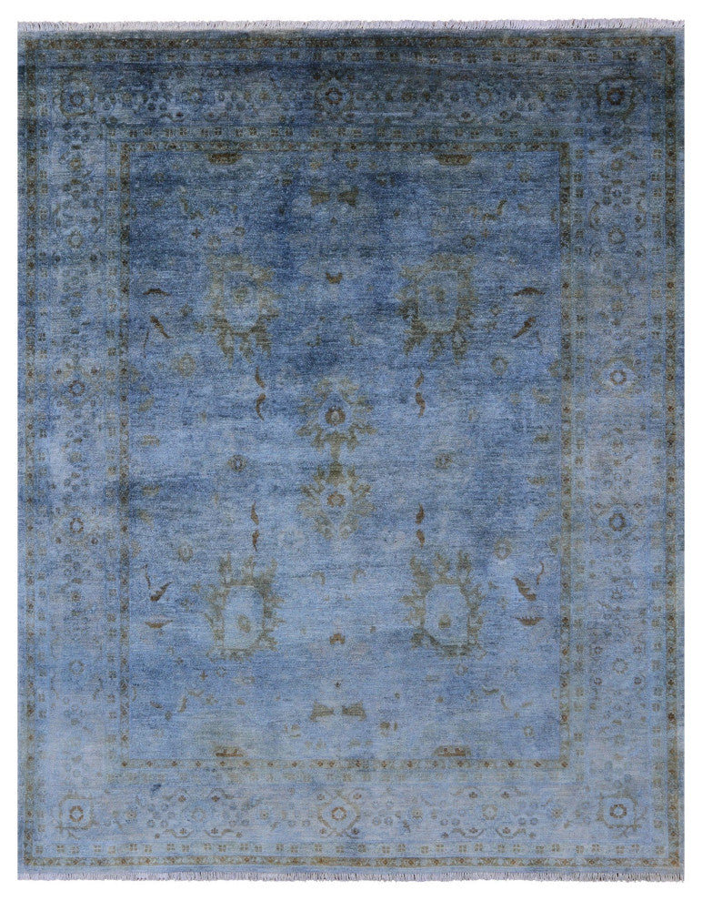 Overdyed Full Pile Handmade Wool Rug 8' 4" X 10' 1" - PR2395