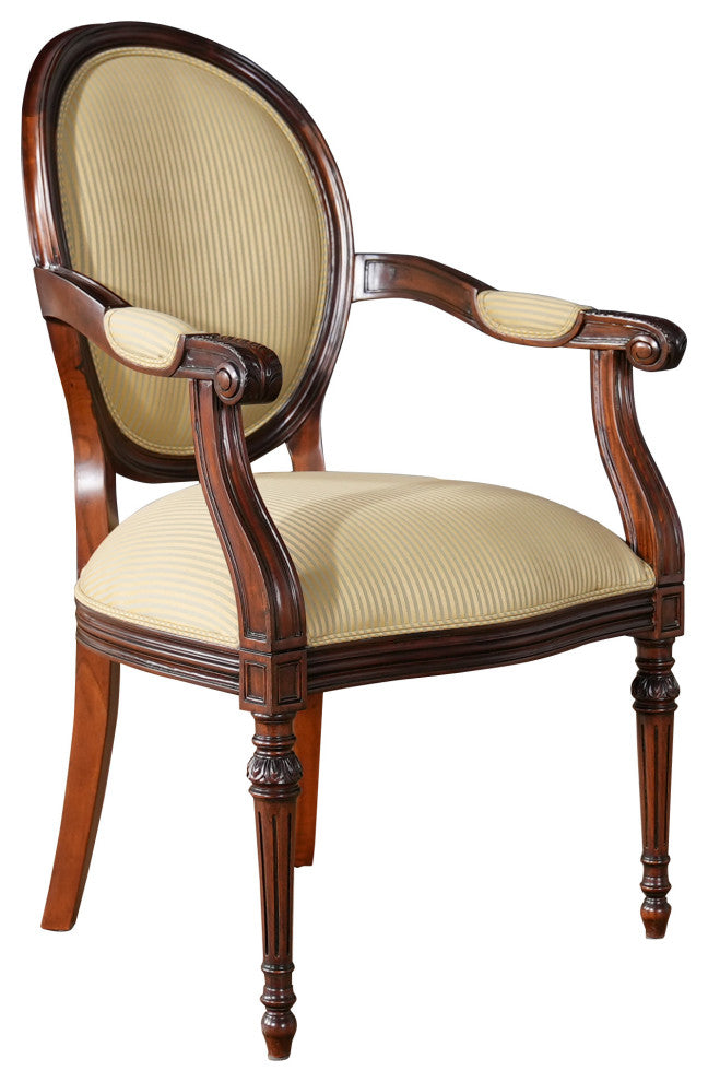 Round Back Mahogany Chair