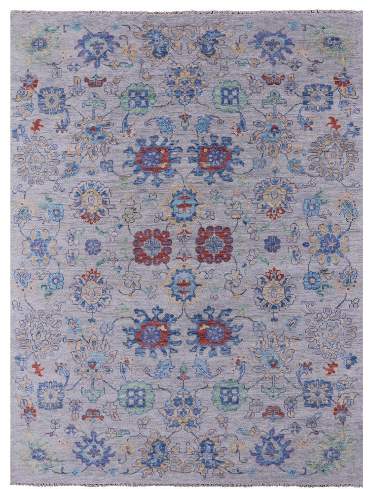 9' 10" X 13' 9" Turkish Oushak Hand Knotted Wool Rug - Q13475