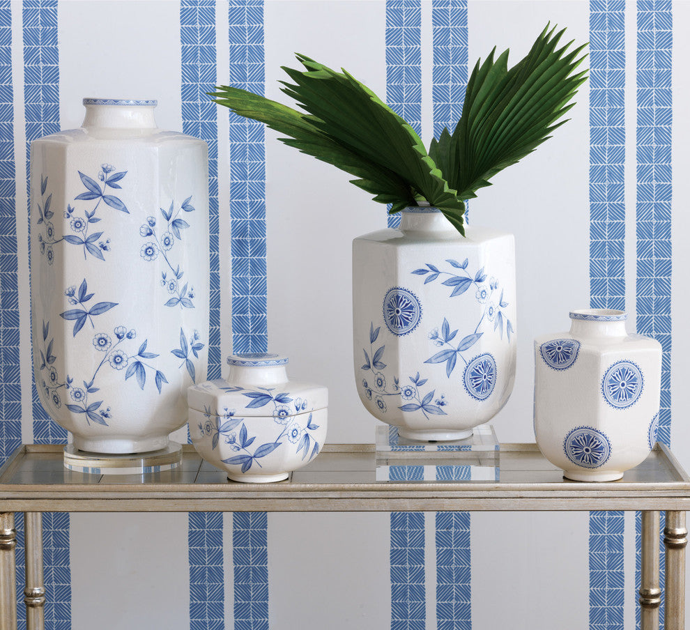 Temba Small Blue Vase, 9"