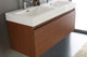 Mezzo 48" Teak Wall Hung Double Sink Modern Bathroom Vanity, FFT1030CH