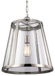 1-Light Pendant, Polished Nickel