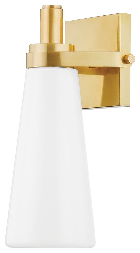 Hudson Valley Trude Wall Sconce 5.75", Aged Brass