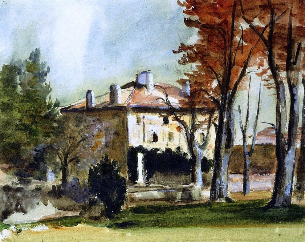 Paul Cezanne The Manor House at Jas de Bouffan Wall Decal