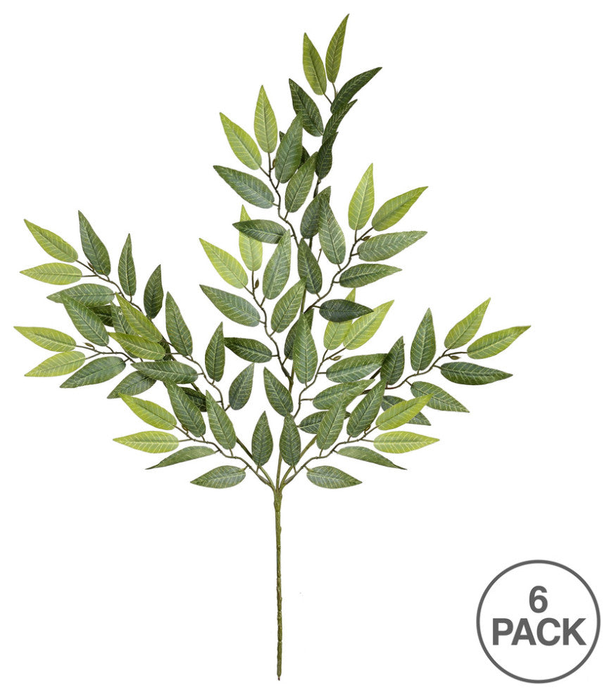 Vickerman Fa187701 Artificial Mini Green Leaves Spray, 6 Sprays Per Pack