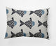 14x20" Fish Tales Nautical Decorative Indoor Pillow, Dusty Smoke