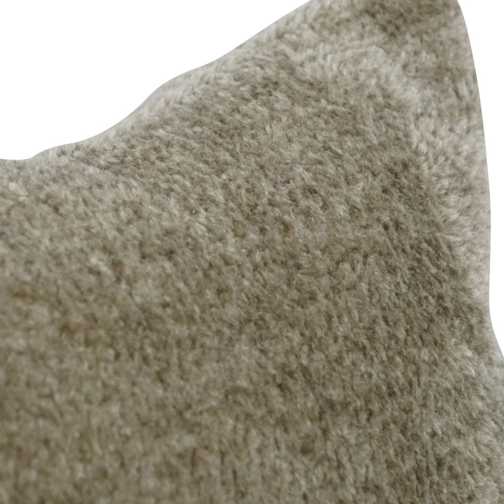 17" Jacquard Throw Pillows With Inserts, Set of 4, Elton Taupe