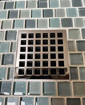 Square Shower Drain Grate - Made to fit Ebbe - Geo. No. 7