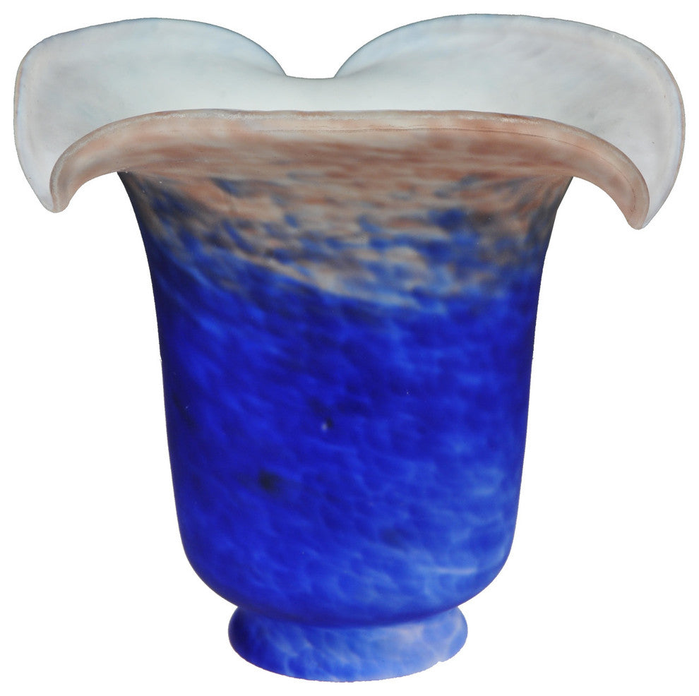 Meyda lighting 16744 5.5"W Fluted Purple and Blue Shade