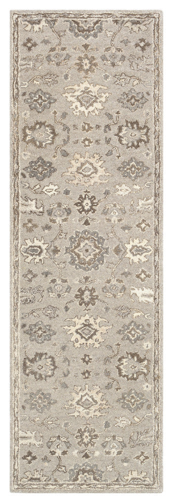 Caesar Traditional Taupe Area Rug, 3'x12'
