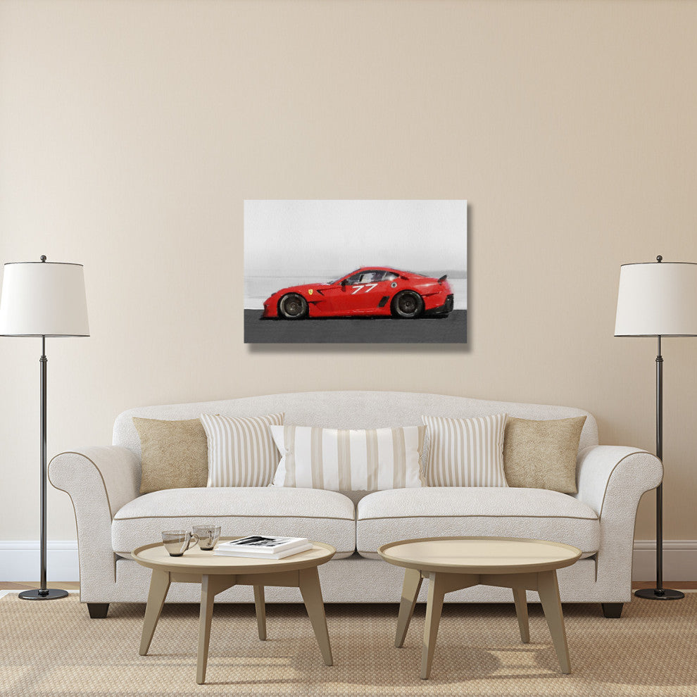 "2006 Ferrari 599 GTB Fiorano Watercolor" Fine Art Print