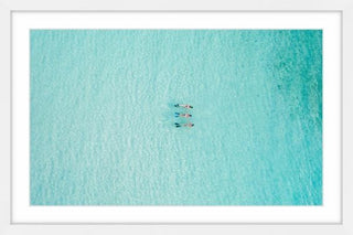 "Aqua Waters" Framed Painting Print, 45"x30"