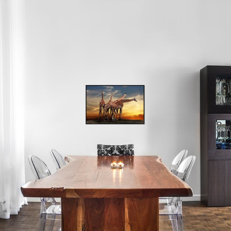 "Untitled" Framed Canvas Giclee by Anna Cseresnjes, 31x21"
