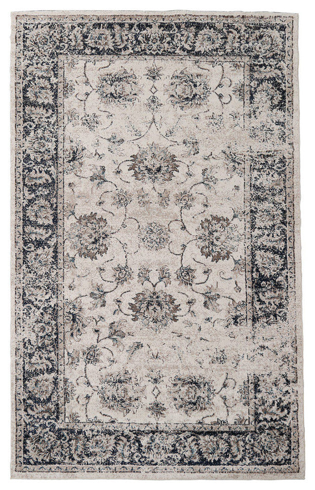 LNC Distressed Polyester Area Rug, 8' X 10'