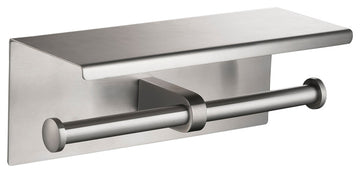 Blossom Double Toilet Tissue Holder, Brushed Nickel