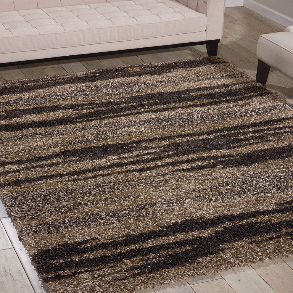 Nourison Amore Shag Area Rug, Marble, 7'10"x10'10"