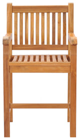 Teak Wood Elzas Counter Stool With Arms