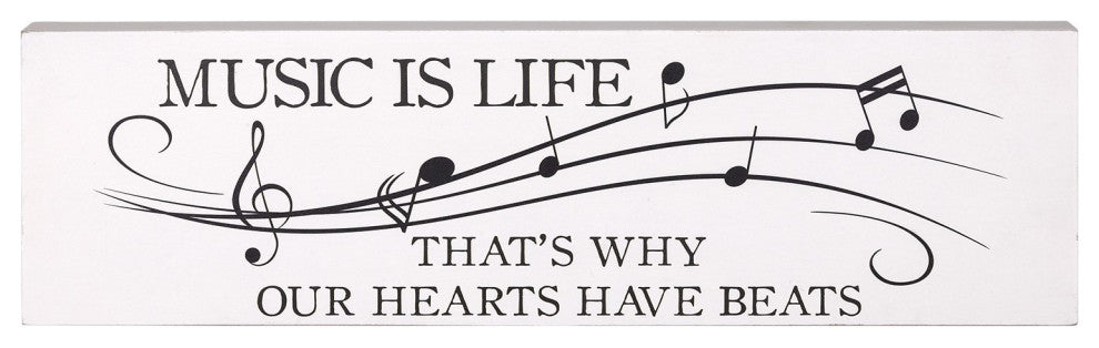 Minimalist Music Is Life Wall Art